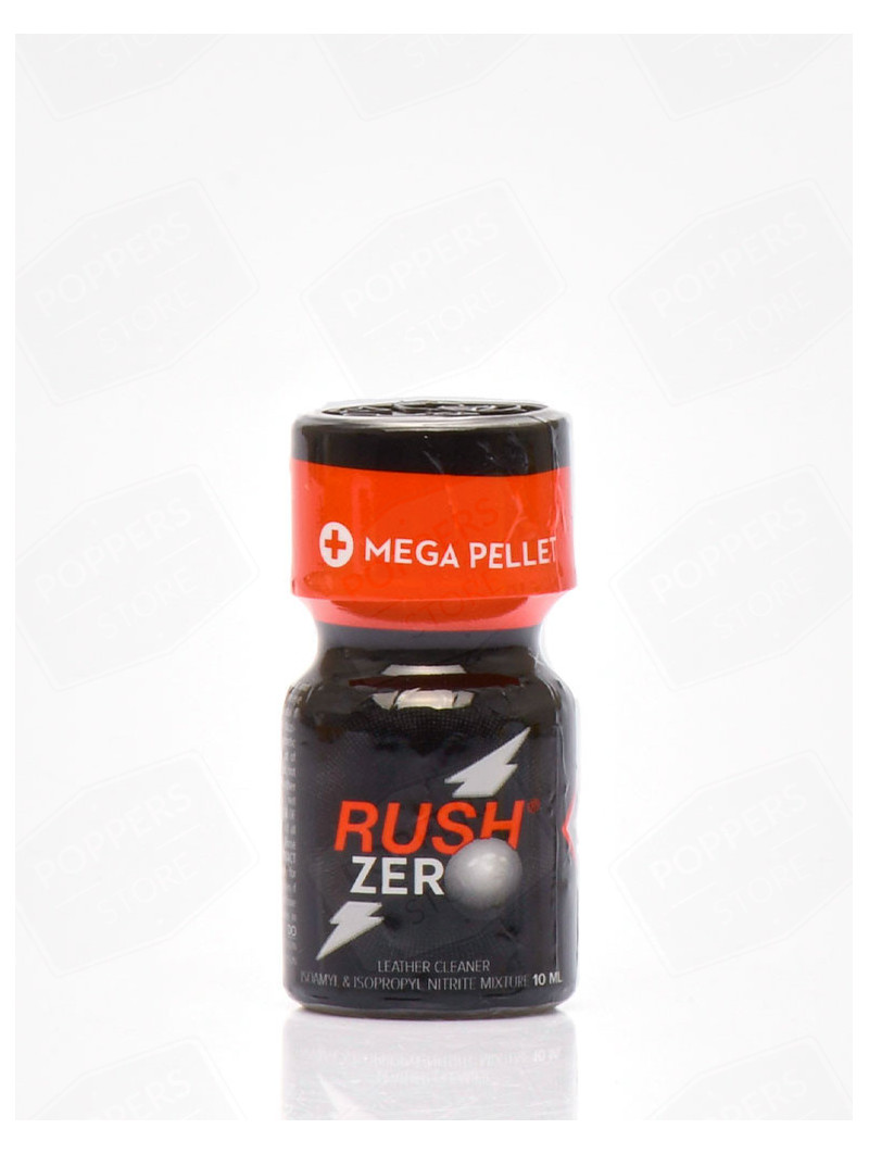 Rush Zero 10 ml - Mix amyle propyle référence indispensable Rush avec présentoir - Poppers Store