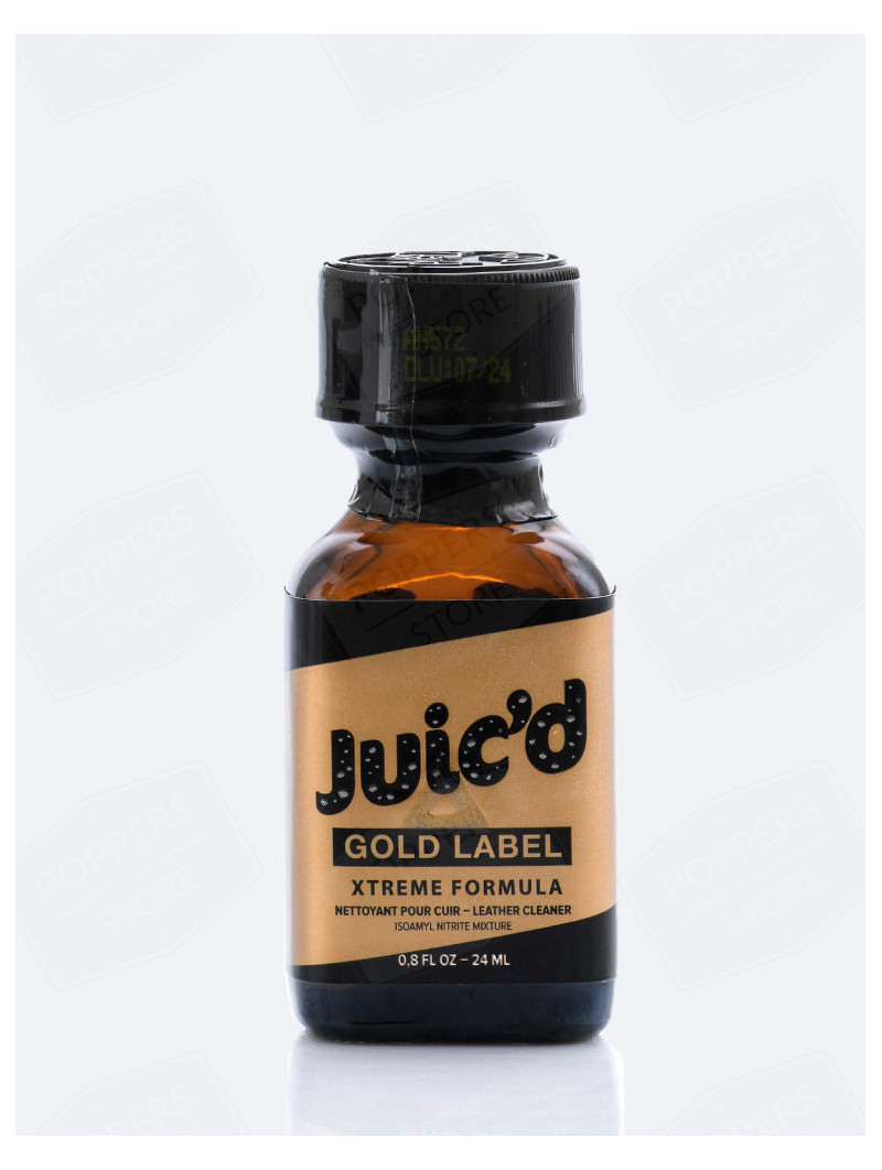 Juic'd Gold Label 24 ml - Flacon verre fabrication belge intensité 5 - Poppers Store
