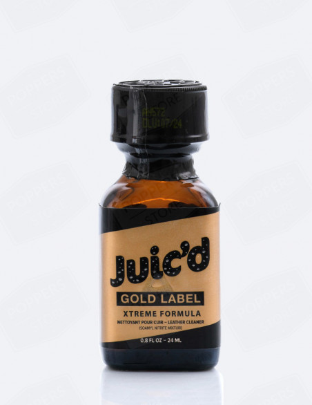 Juic'd Gold Label 24 ml - Flacon verre fabrication belge intensité 5 - Poppers Store