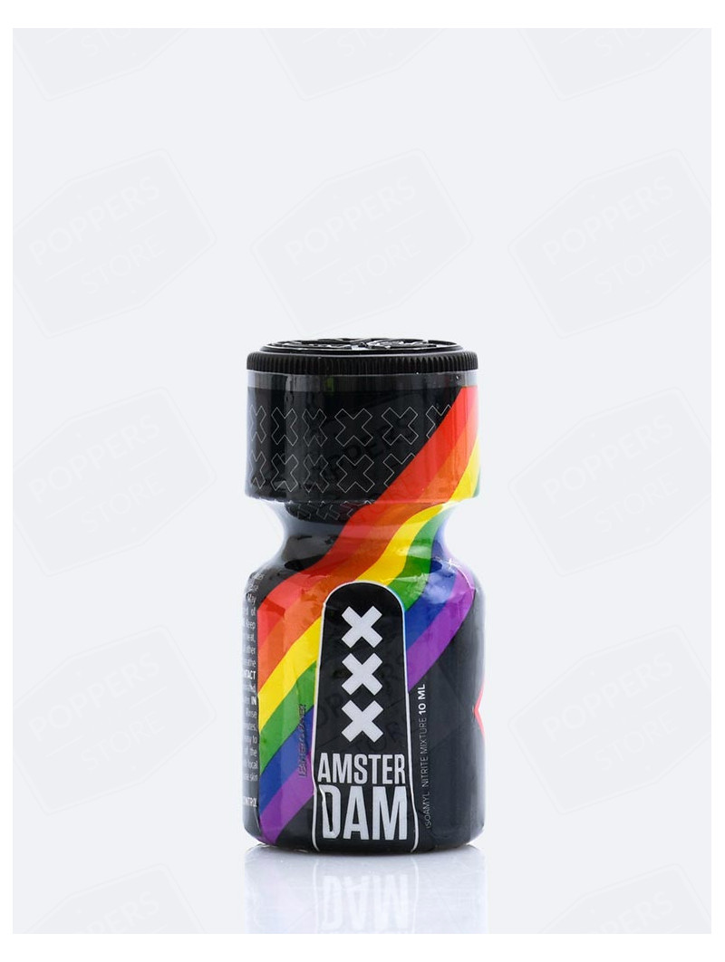 Amsterdam XXX Pride 10 ml - Amyle ultra puissant packaging LGBT+ marque Amsterdam - Poppers Store
