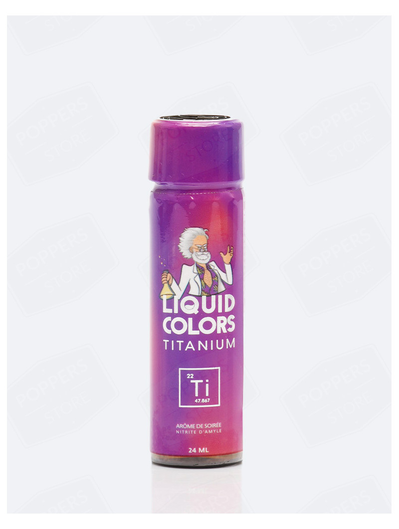 Flacon de poppers liquid colors Titanium