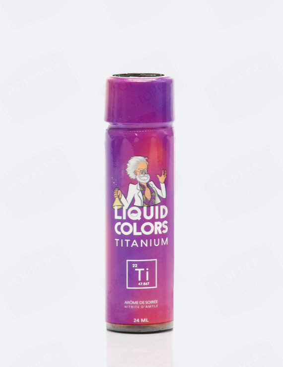 Flacon de poppers liquid colors Titanium