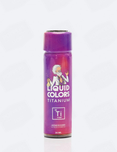 Flacon de poppers liquid colors Titanium