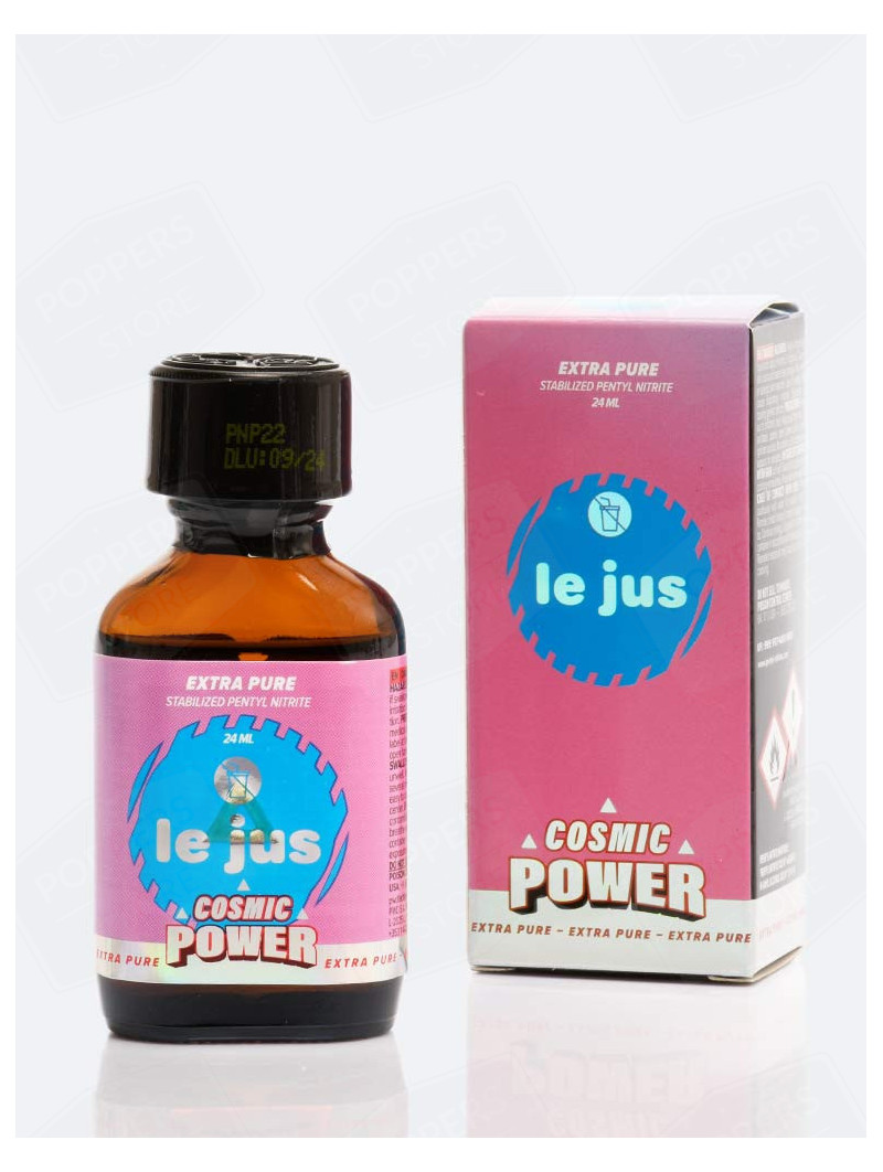 Le Jus Cosmic Power 24 ml - Exclusivité Poppers Store pentyle avec boîte cartonnée