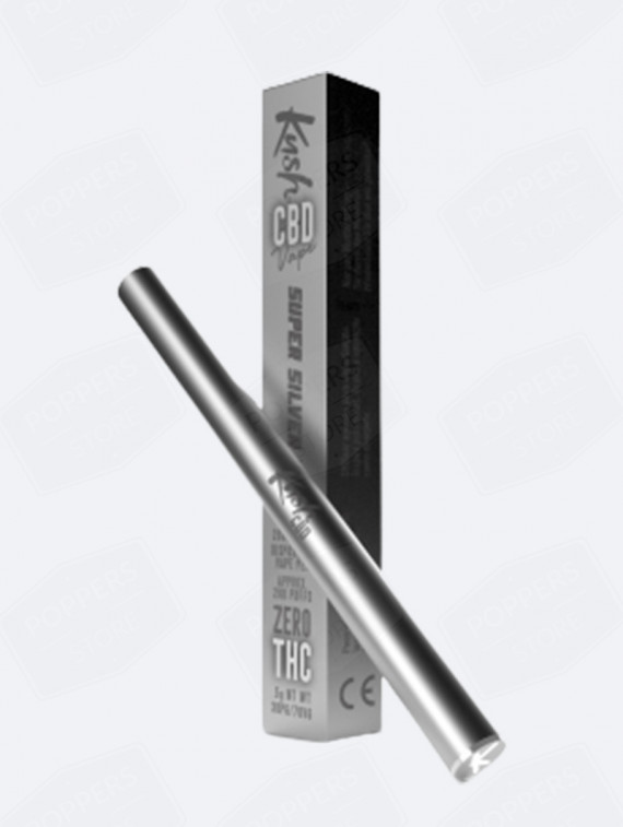Vape Pen CBD Silver Haze KushVape 20 - 200mg CBD agrumes épicés premium sensation unique jetable - Poppers Store