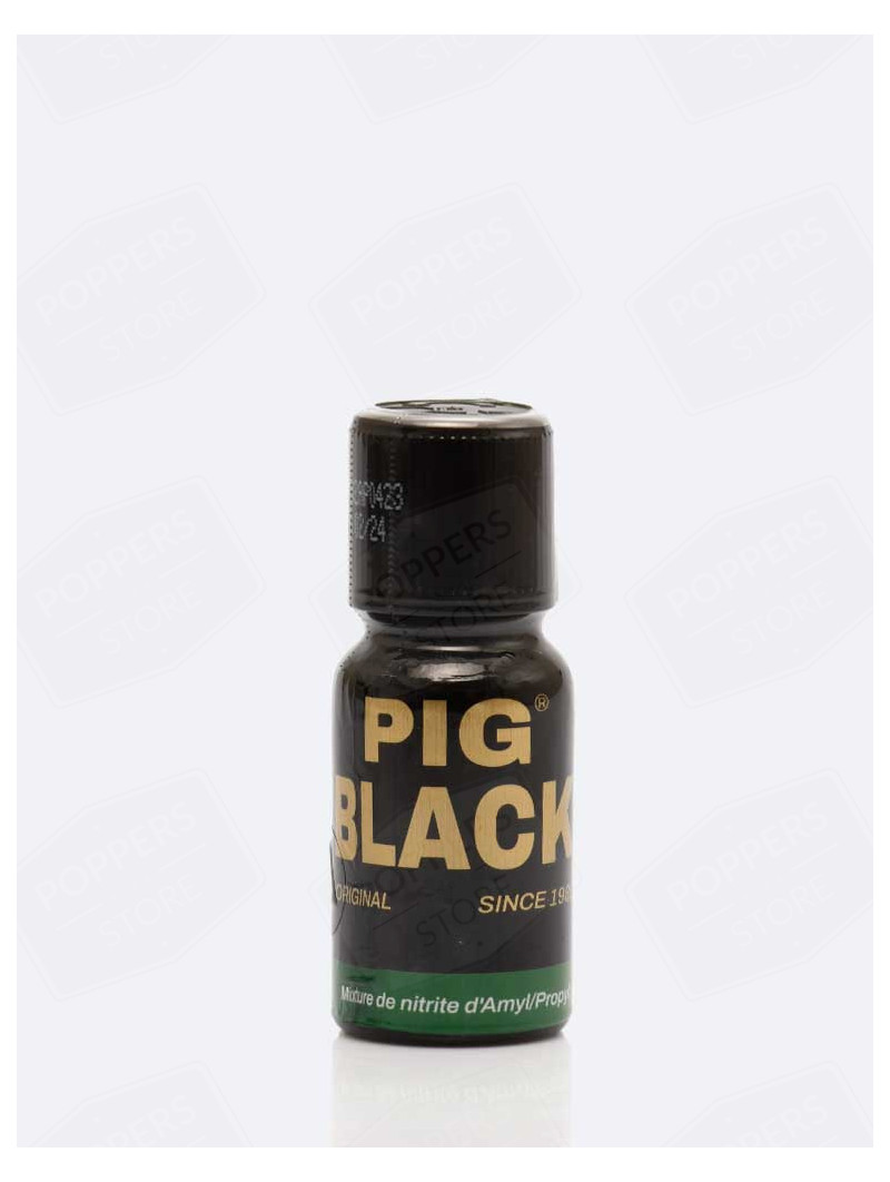 Pig Black 15 ml - Mix amyle propyle meilleures ventes B2C Made in France présentoir - Poppers Store