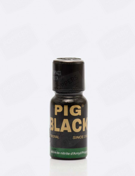 Pig Black 15 ml - Mix amyle propyle meilleures ventes B2C Made in France présentoir - Poppers Store