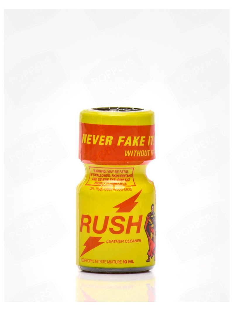 Rush PWD 10 ml - Rush Jaune le plus connu au monde propyle avec présentoir - Poppers Store