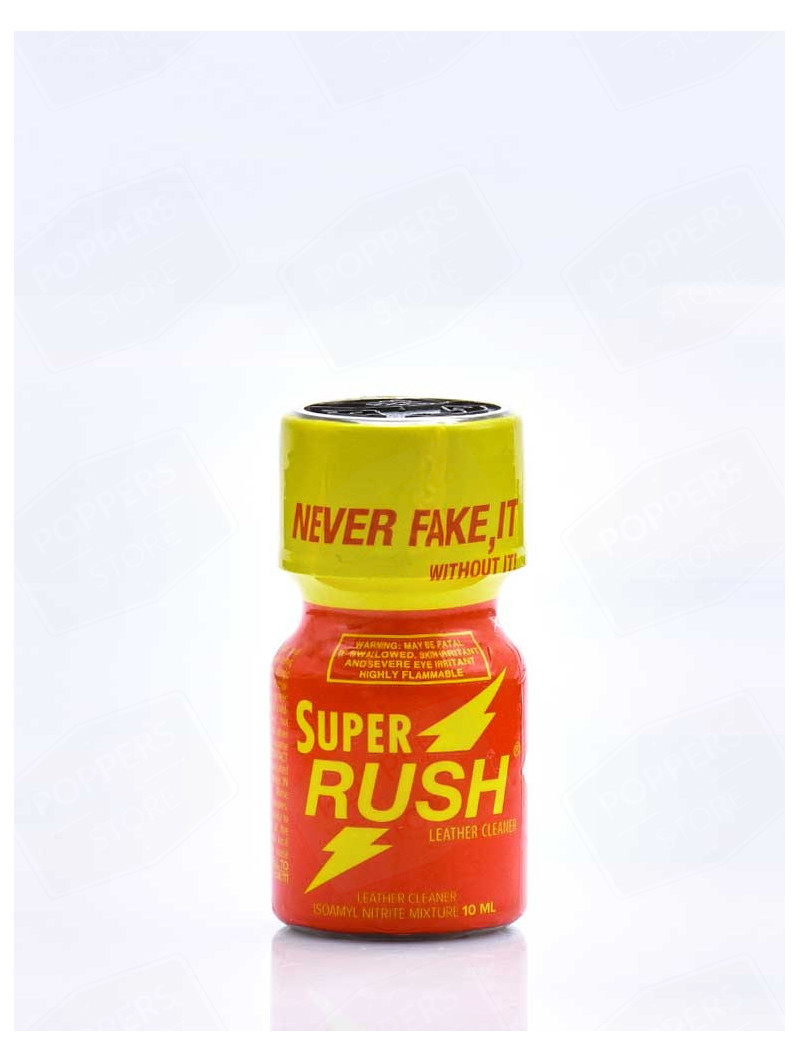 Super Rush 10 ml - Amyle force appréciée notoriété mondiale Rush avec présentoir - Poppers Store