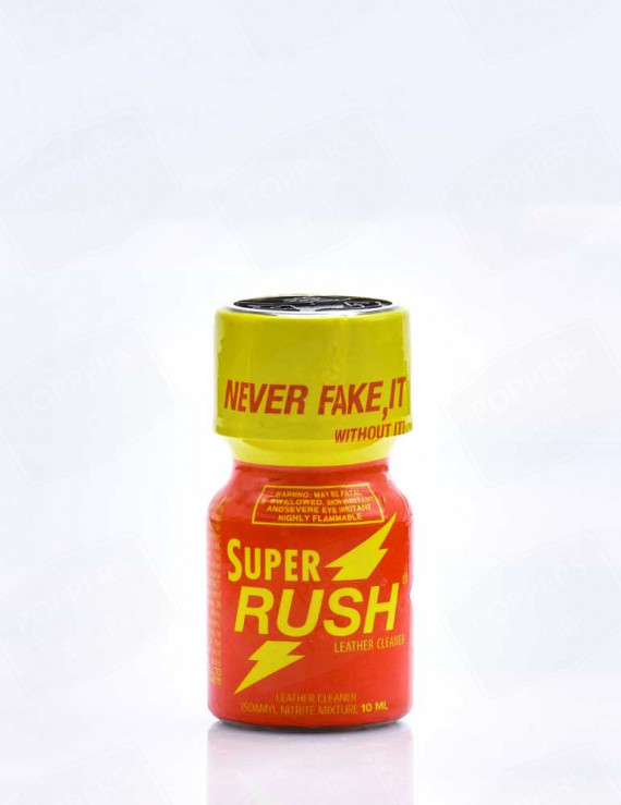 Super Rush 10 ml - Amyle force appréciée notoriété mondiale Rush avec présentoir - Poppers Store