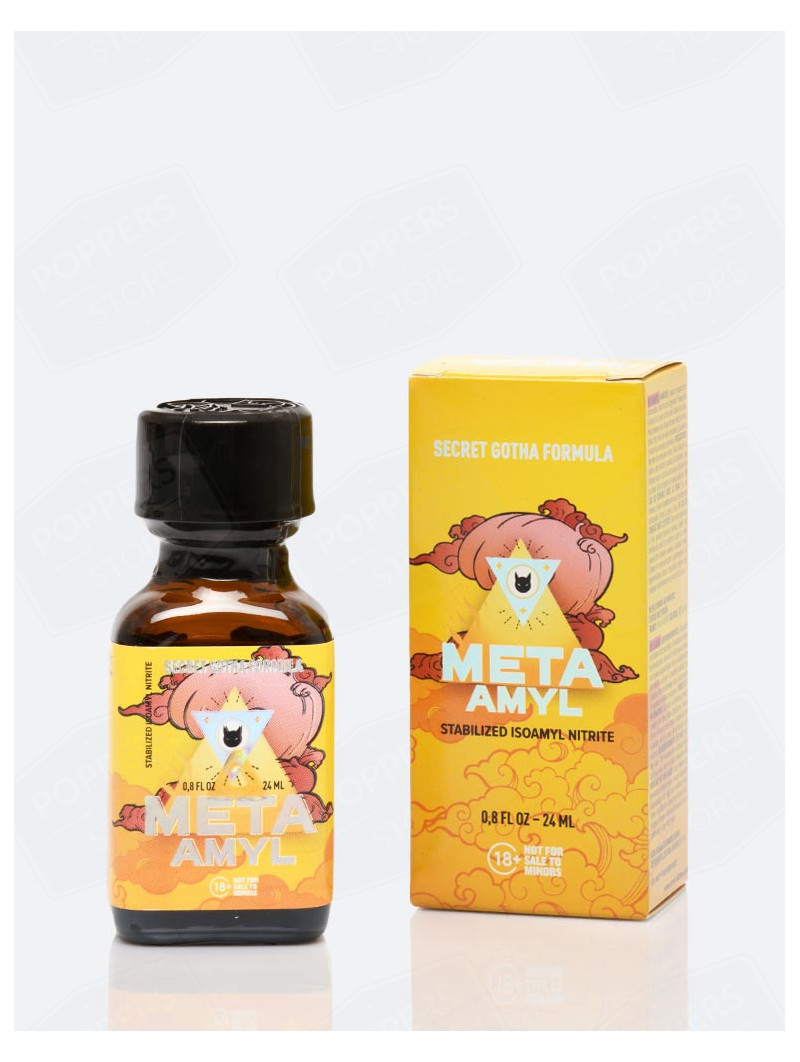Meta Amyl 24 ml - Poppers nitrite amyle puissant gamme Meta avec boîte - Poppers Store