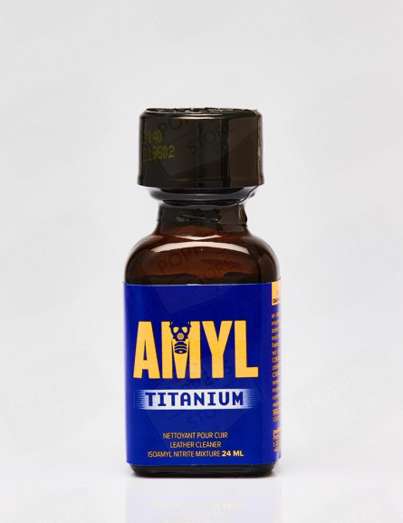 Amyl Titanium 24 ml - Flacon verre trempé avec finition métallisée - Poppers Store Amyl Titanium 24 ml - Flacon verre trempé avec finition métallisée - Poppers Store