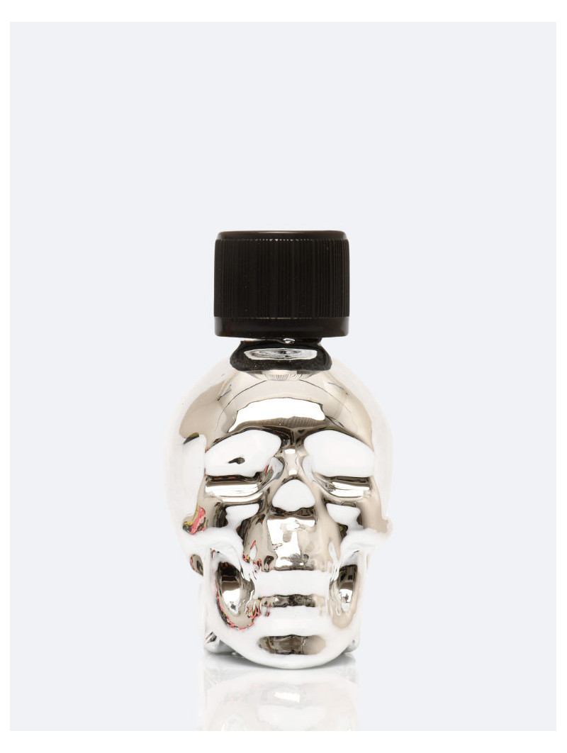 Silver Skull Amyl 24 ml - Flacon design exclusif tête de mort amyle intensité 5 - Poppers Store