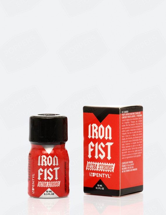 Iron Fist Ultra Strong 10 ml - Pentyle puissant forte notoriété avec présentoir - Poppers Store