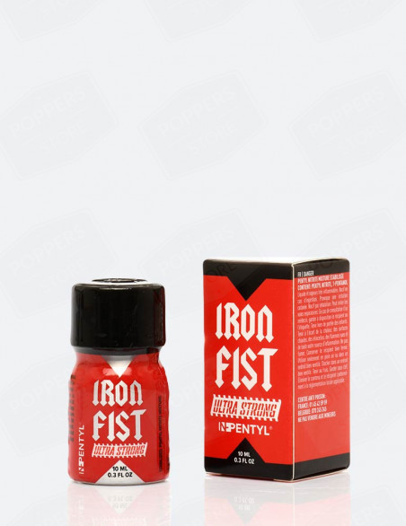 Iron Fist Ultra Strong 10 ml - Pentyle puissant forte notoriété avec présentoir - Poppers Store