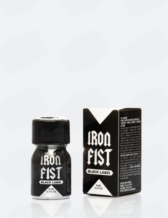 Iron Fist Black Label 10 ml - Flacon alu pocket incassable pentyle top vente - Poppers Store
