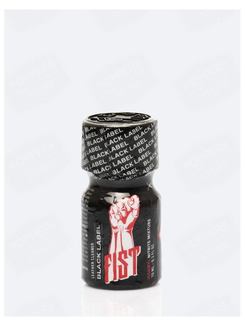 Fist Black Label 10 ml - Amyle sensation puissante choix ultime avec présentoir - Poppers Store
