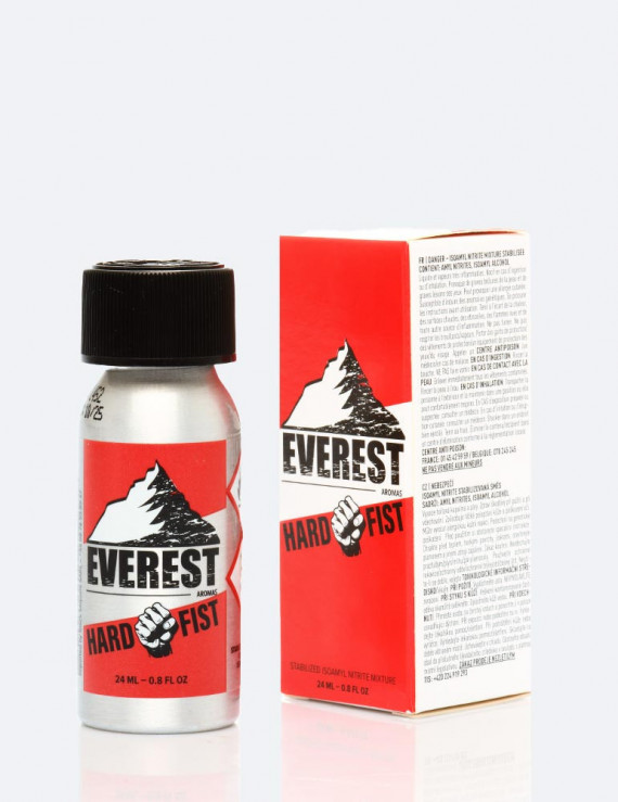 Everest Hard Fist 24 ml - Flacon aluminium Everest Aromas intensité 5 - Poppers Store