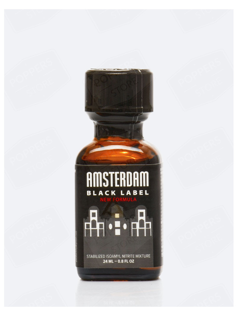 Amsterdam Black Label 24 ml pentyle - Version strong du best-seller Amsterdam - Poppers Store