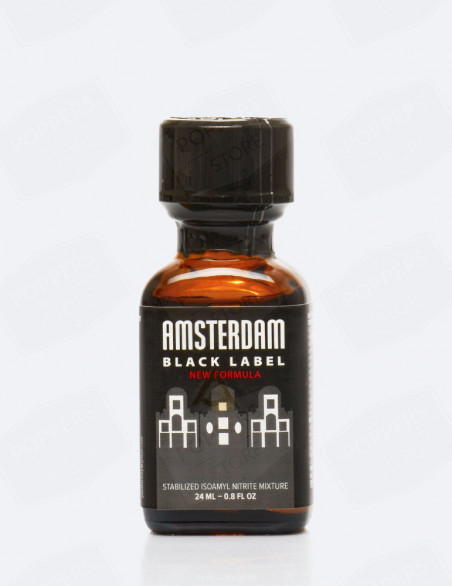 Amsterdam Black Label 24 ml pentyle - Version strong du best-seller Amsterdam - Poppers Store