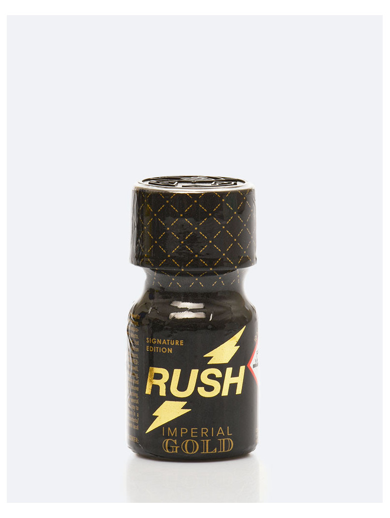 Rush Imperial Gold 10 ml - Pentyle qualité supérieure expérience intense prolongée Rush - Poppers Store