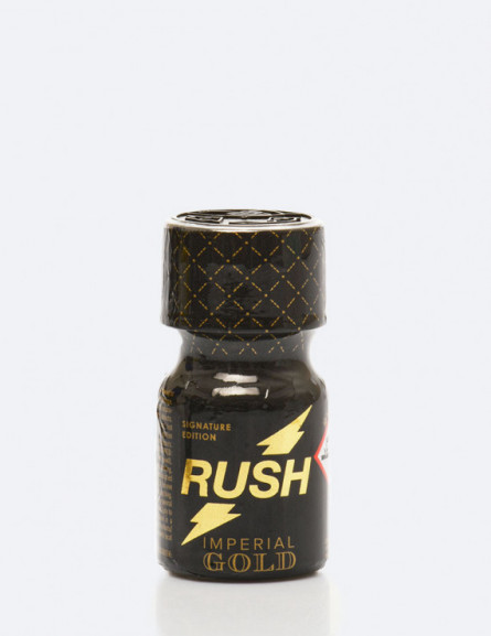 Rush Imperial Gold 10 ml - Pentyle qualité supérieure expérience intense prolongée Rush - Poppers Store