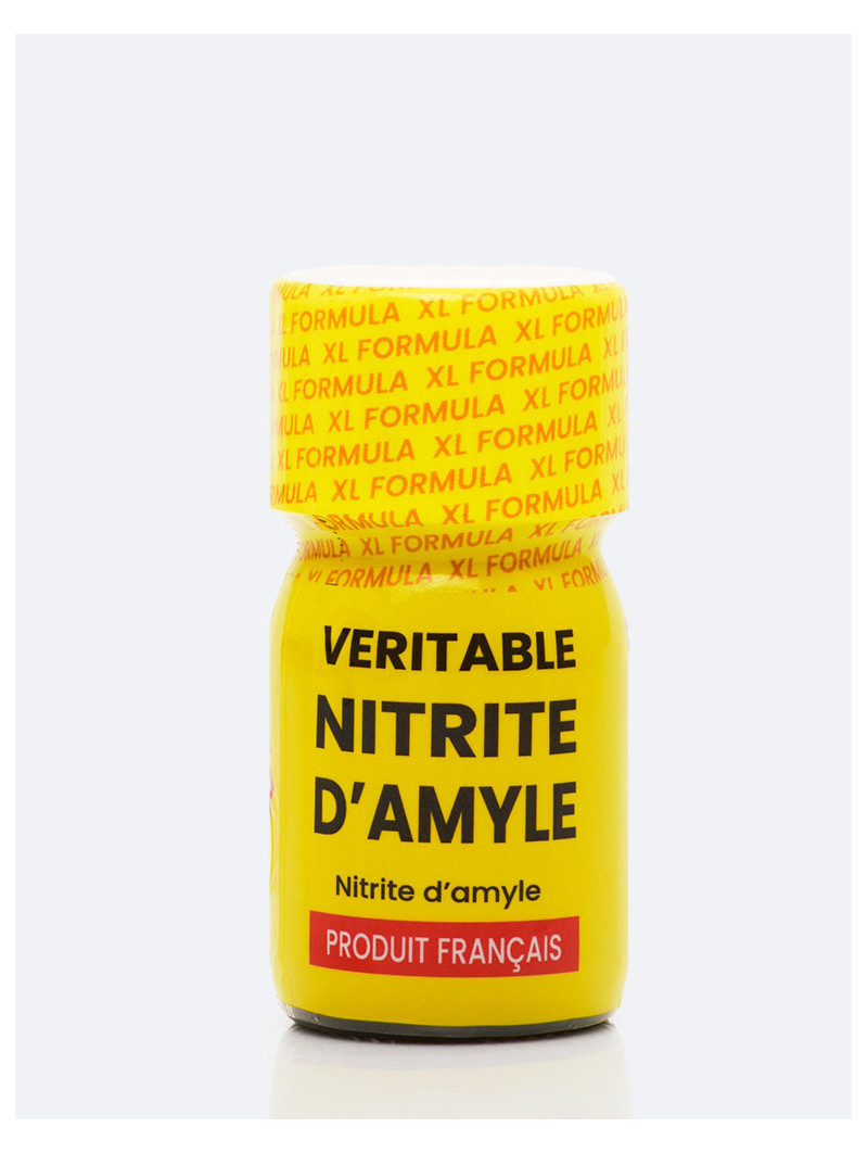 Poppers Véritable Amyle 30 ml, lot de 40 flacons jaunes au nitrite d’amyle pur.