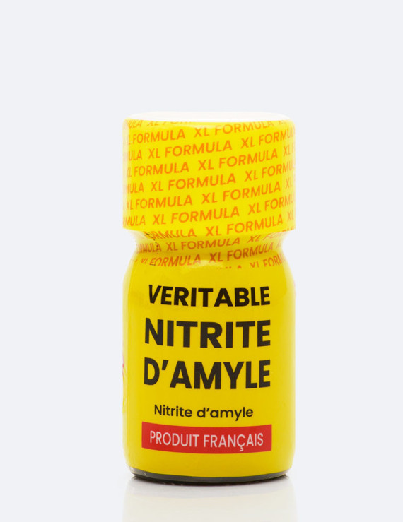 Poppers Véritable Amyle 30 ml, lot de 40 flacons jaunes au nitrite d’amyle pur.