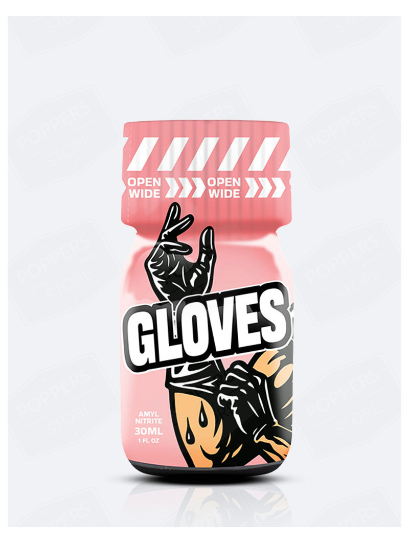 Poppers Gloves 30 ml - flacon en verre rose