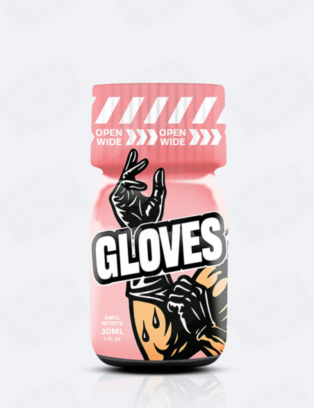 Poppers Gloves 30 ml - flacon en verre rose