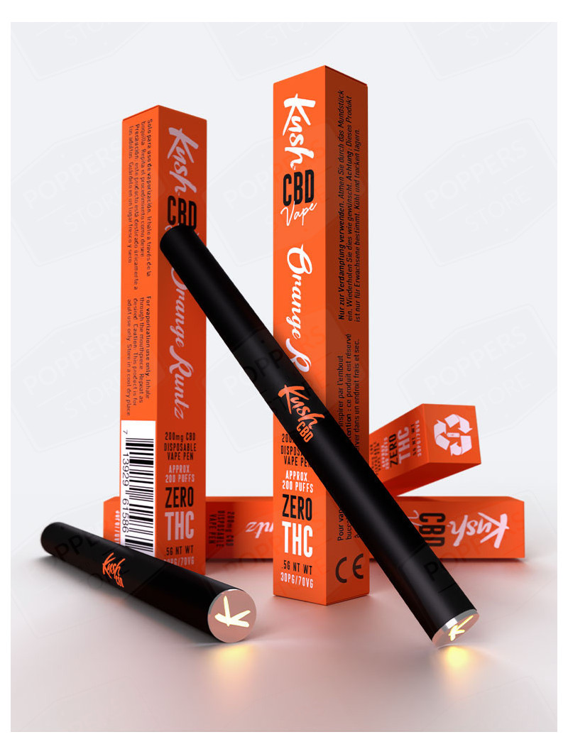 Vape Pen CBD - Orange Runtz Kush Vape - Lot de 20