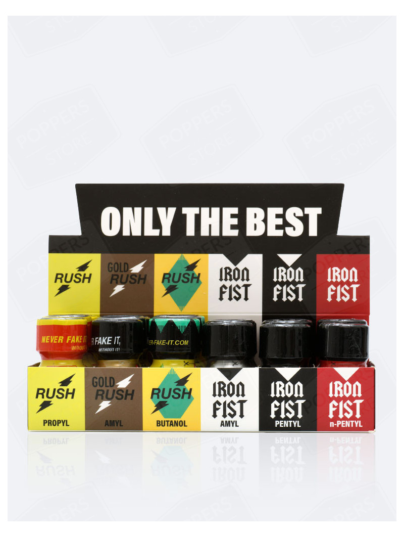 Mix Rush / Iron Fist 10 ml - Lot de 18