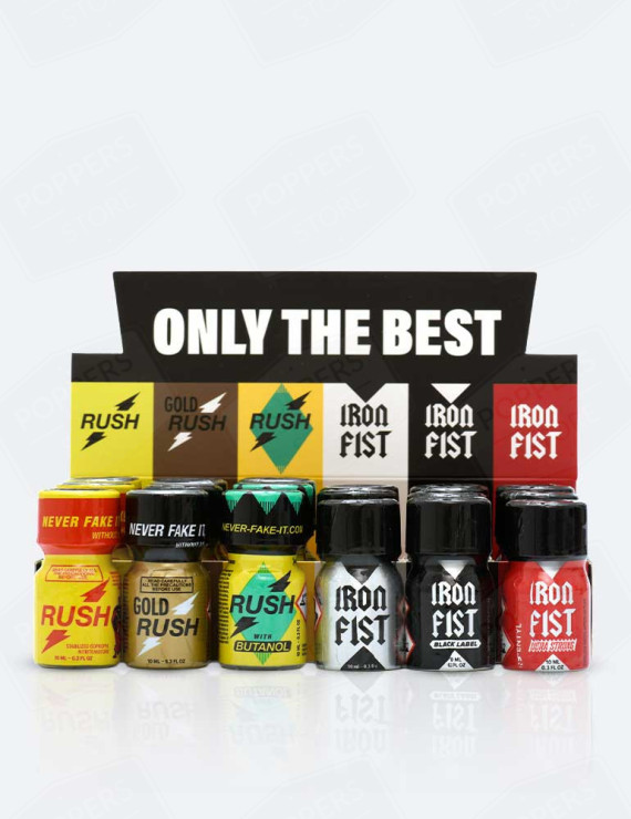 Poppers Petit Format Mix Rush / Iron Fist 10 ml - Lot de 18