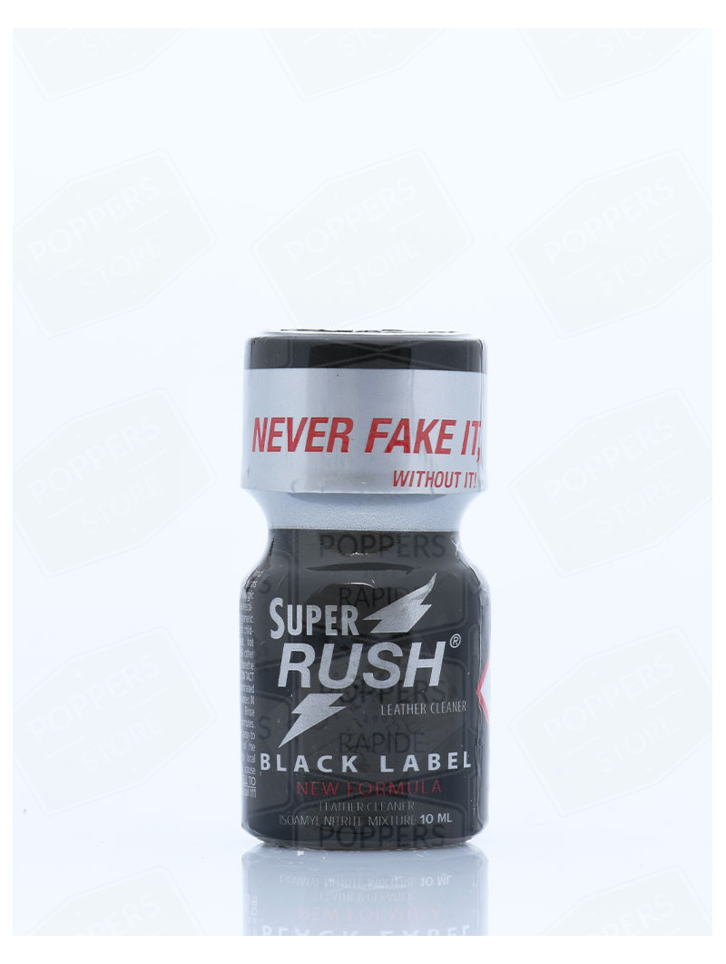Super Rush Black Label 10 ml - Version dark Rush PWD amyle extrêmement puissant - Poppers Store