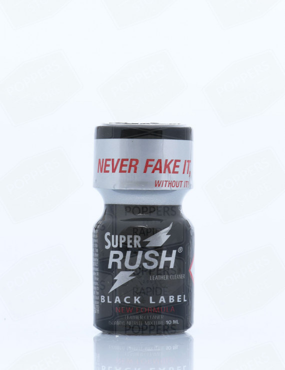 Super Rush Black Label 10 ml - Version dark Rush PWD amyle extrêmement puissant - Poppers Store