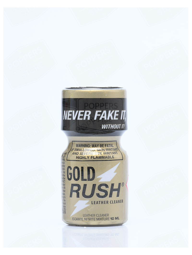Rush Gold 10 ml - Poppers amyle effet long puissant marque Rush avec présentoir - Poppers Store