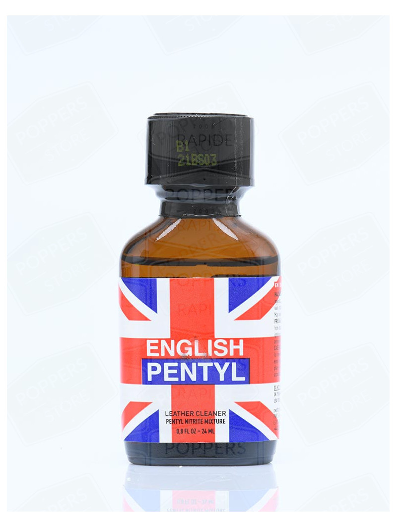 English Pentyl 24 ml - Poppers pentyle marque English avec présentoir - Poppers Store