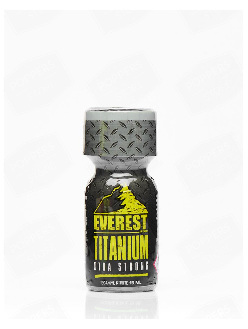 Everest Titanium 15 ml - Référence premium Everest Aromas français avec présentoir - Poppers Store