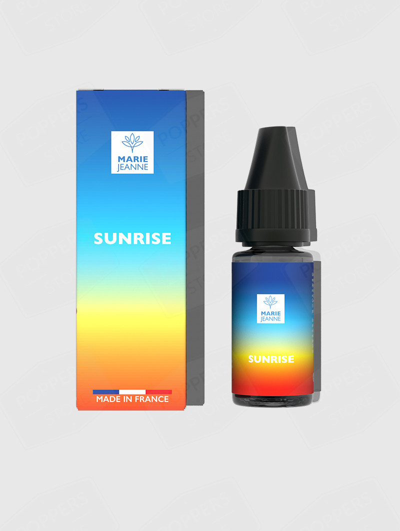E-Liquide CBD Sunrise Marie-Jeanne 12 - 600mg CBD fruits d'été melon ananas pêche Made in France - Poppers Store