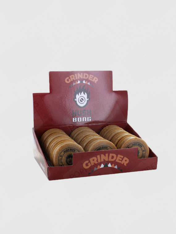 Grinder Organic 420 Kush Bong 50mm lot 12 - 100% biodégradable chanvre écologique présentoir marque française - Poppers Store