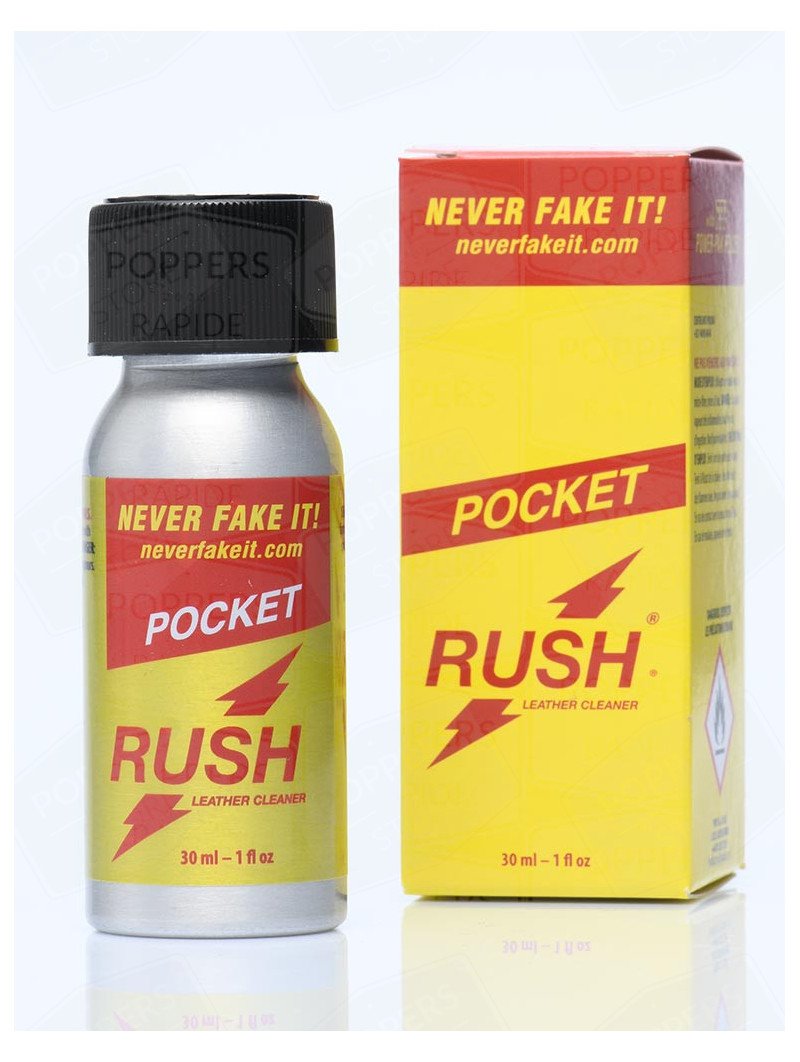 Rush Pocket 30 ml - Bouteille alu incassable marque mythique Rush amyle - Poppers Store