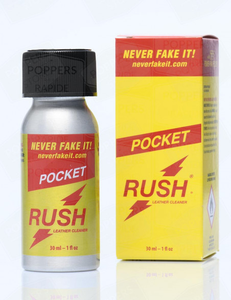 Rush Pocket 30 ml - Bouteille alu incassable marque mythique Rush amyle - Poppers Store